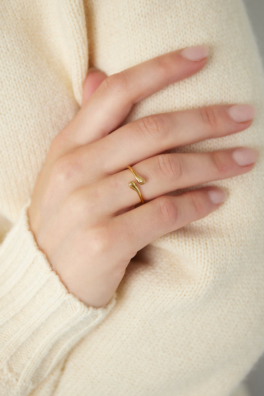 Open ring druppel