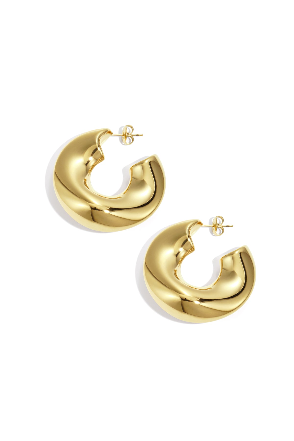 Stainless Steel Hoop Earrings circle Casual Daily Simple Series Women's jewelry