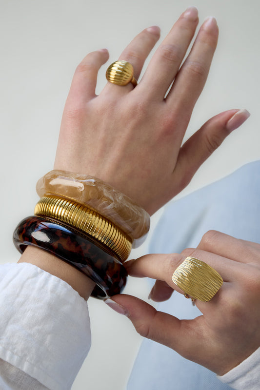 Bangle met luipaard print