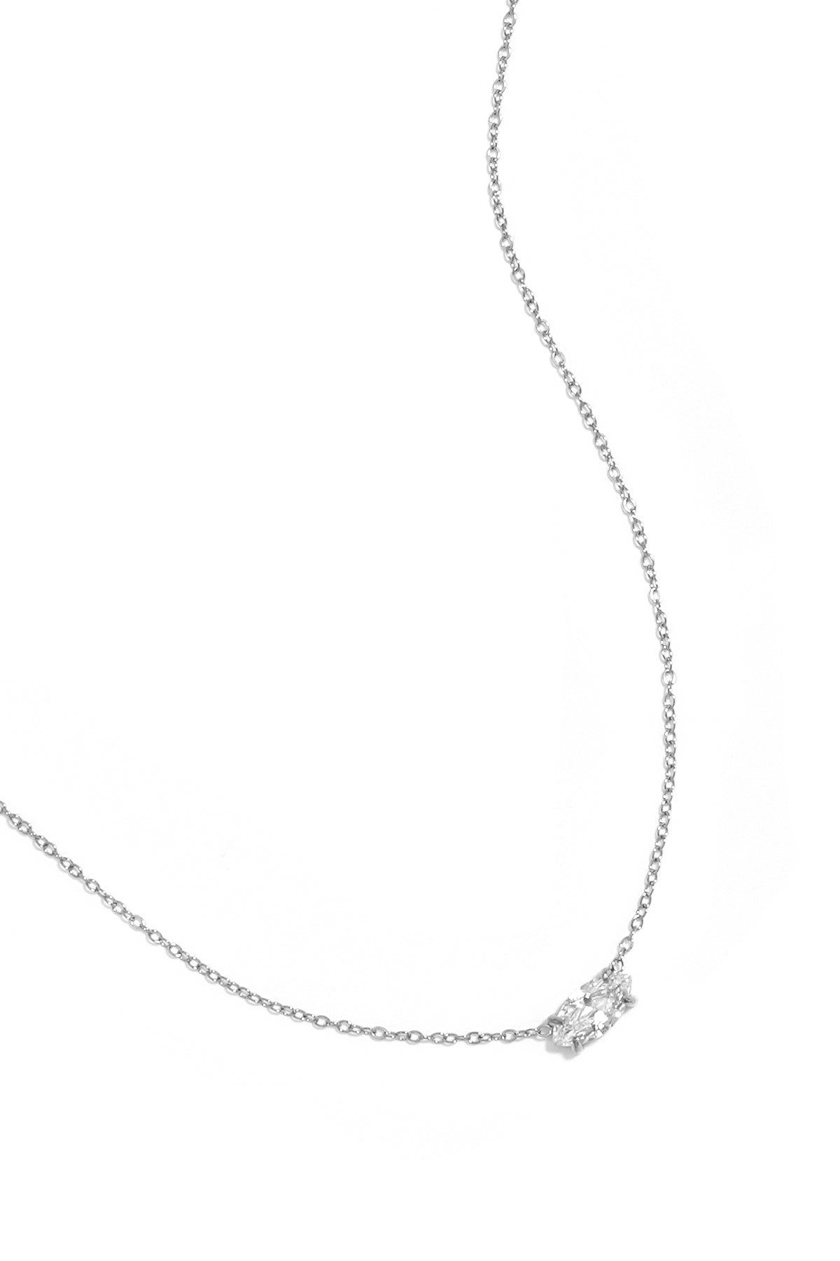 Schakelketting met oogvormige strass bedel