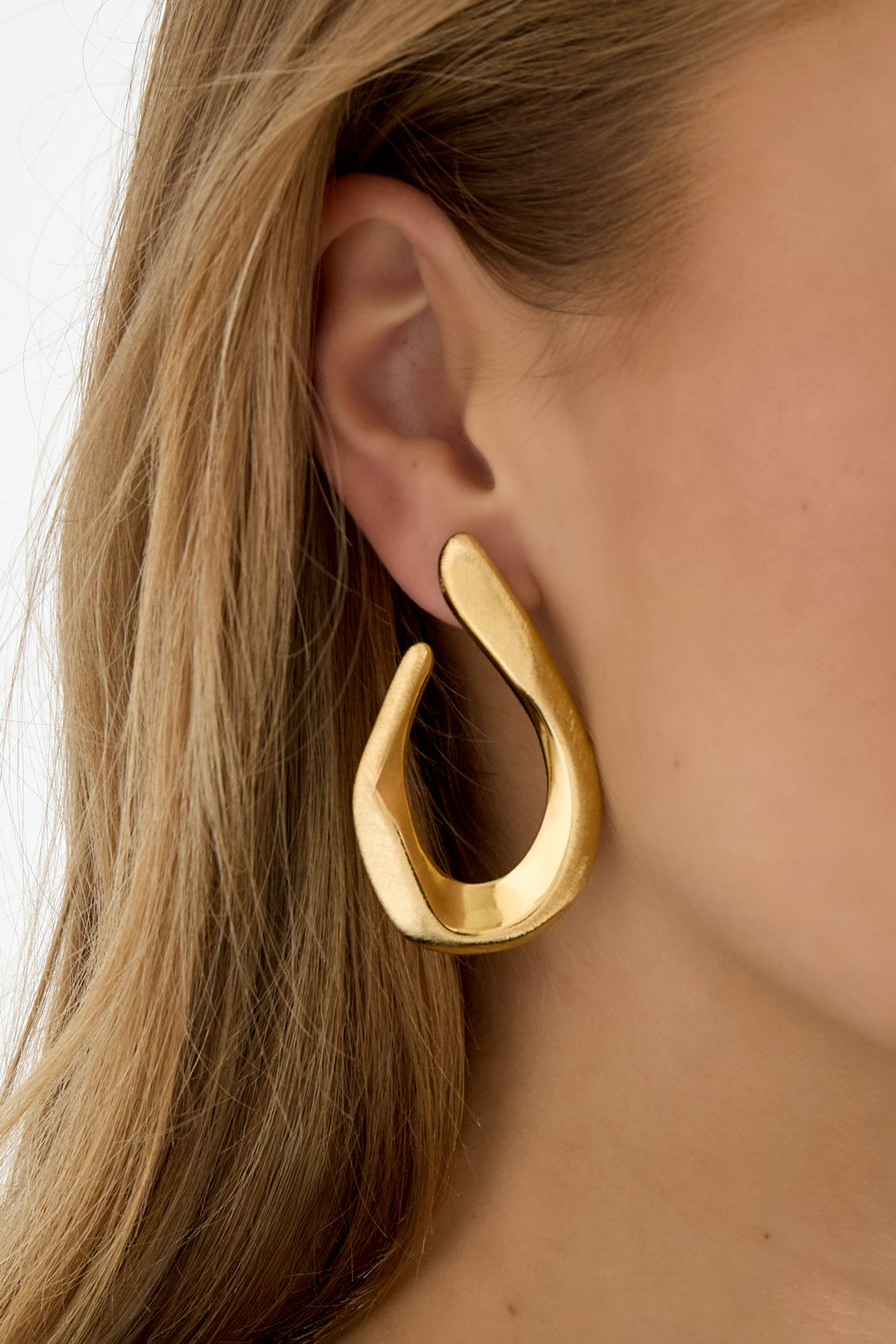 Gouden hang oorbellen