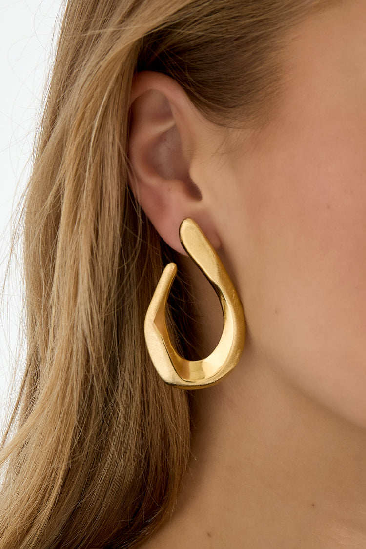 Gouden hang oorbellen
