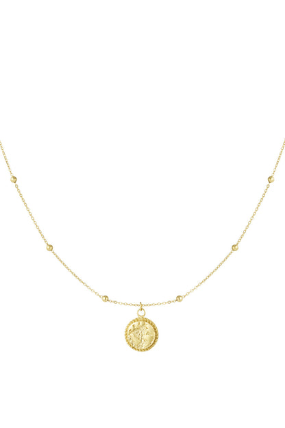 Ketting met munt en bolletjes