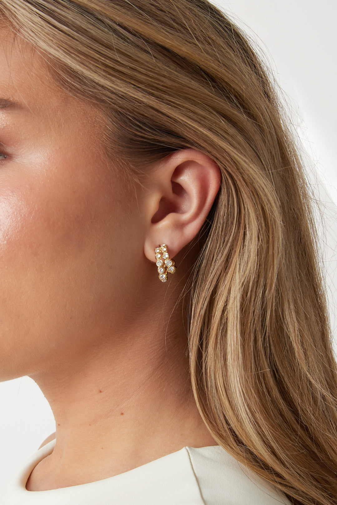 Stainless Steel Hoop Earrings Circle Simple Daily Simple Series Women's jewelry