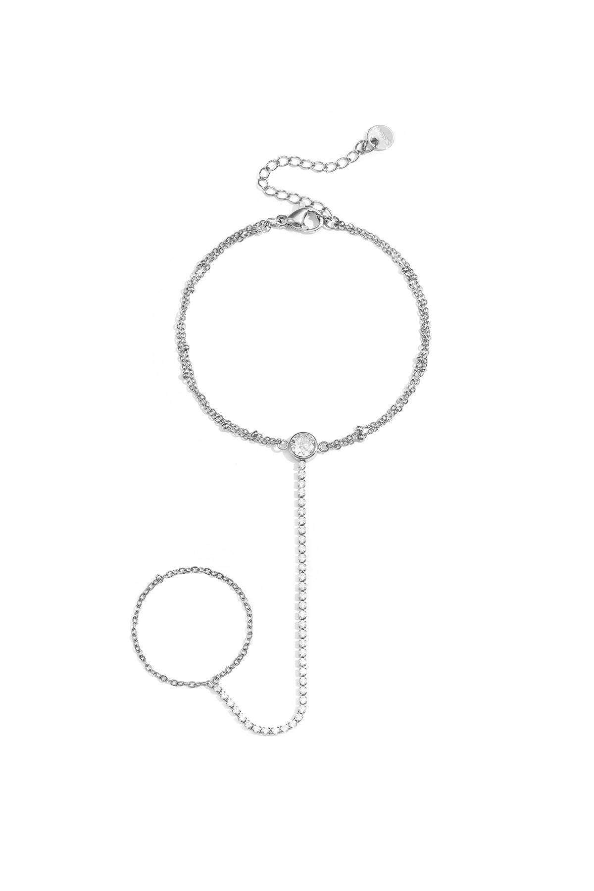 Hand chain met steentjes