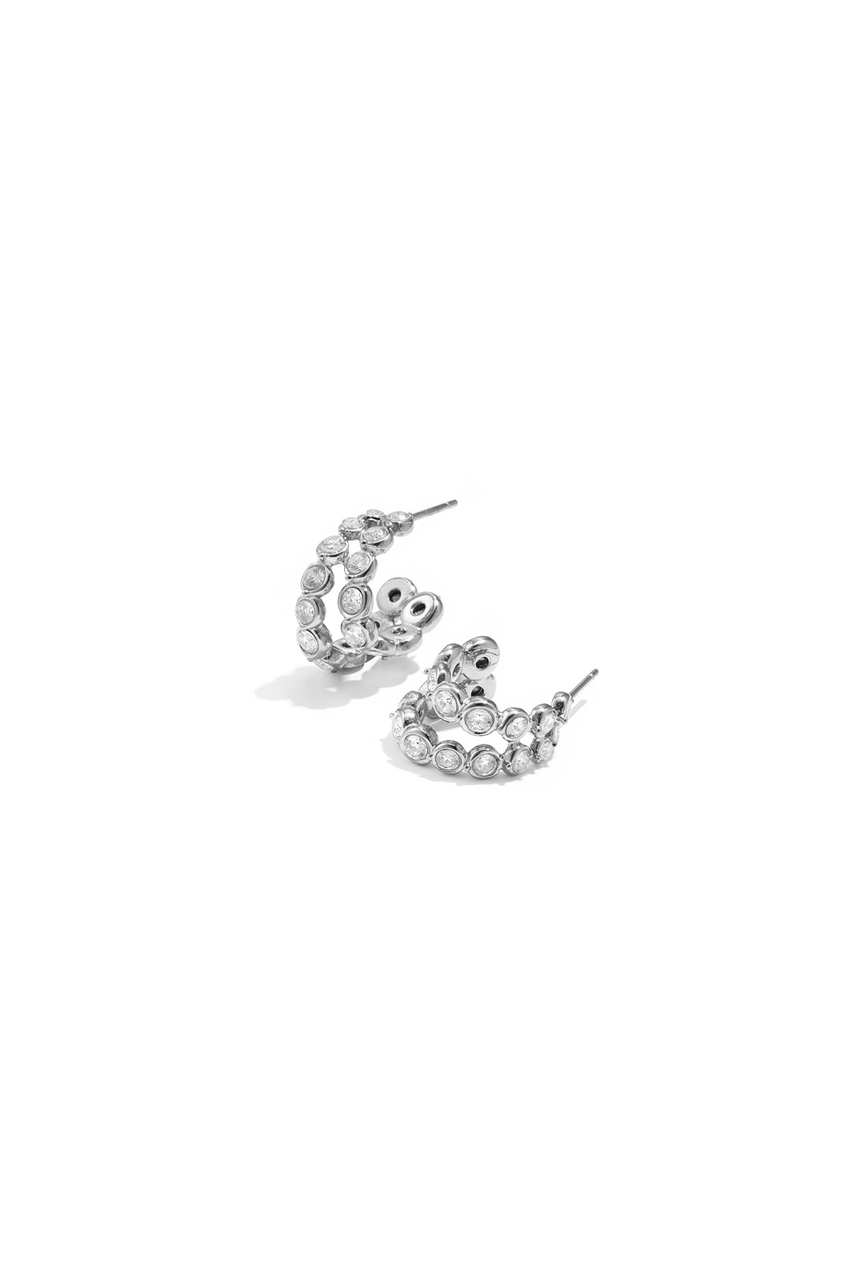 Stainless Steel Hoop Earrings Circle Simple Daily Simple Series Women's jewelry