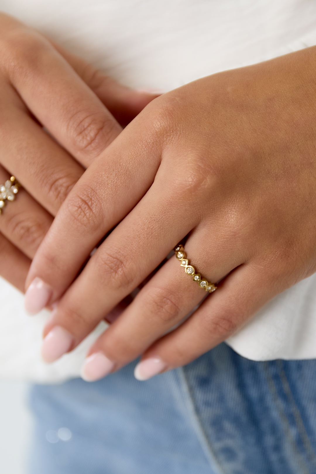 Geometrische strass ring