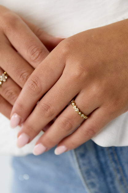 Geometrische strass ring