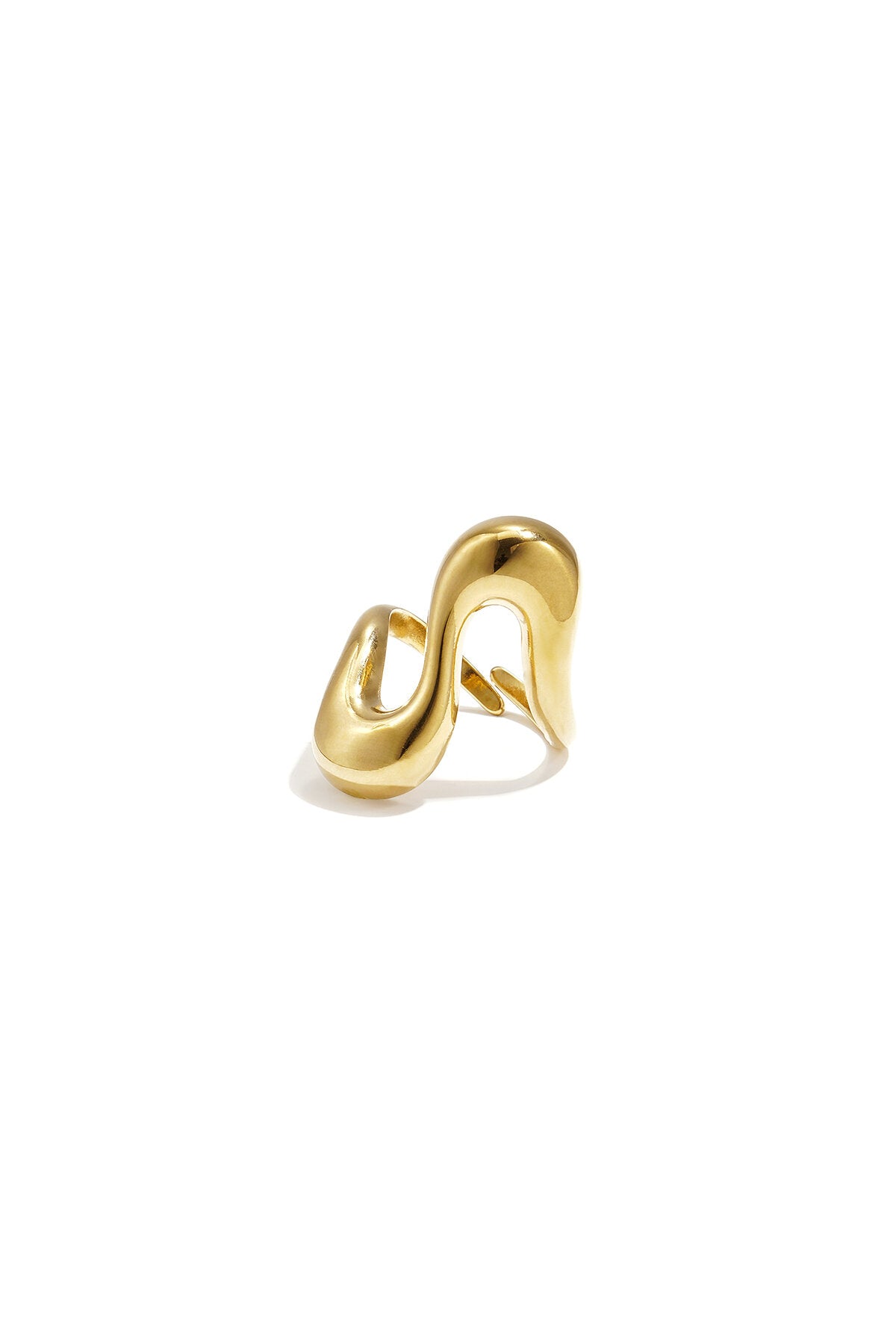 Statement ring golvend