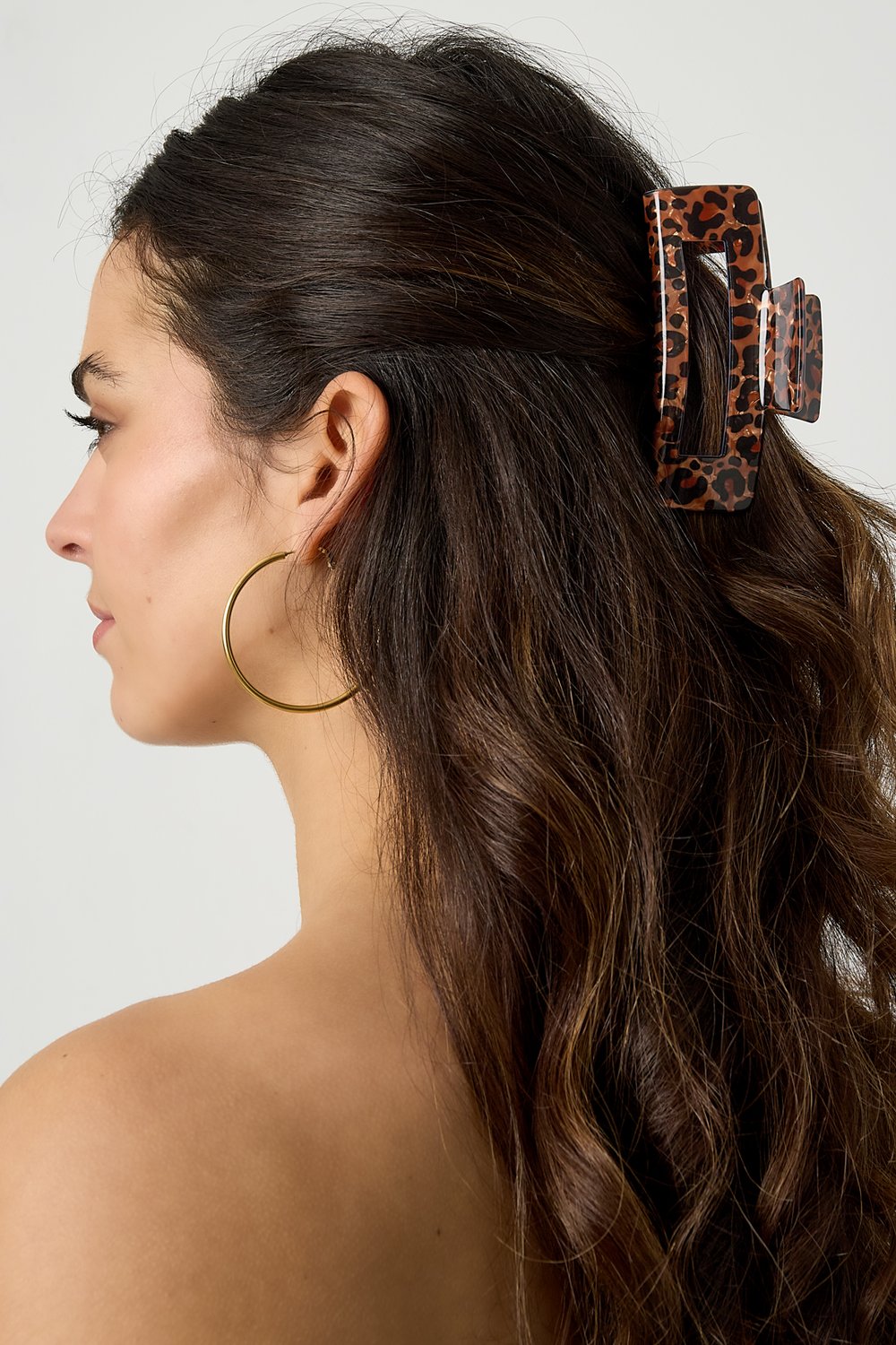 Haarklem leopard print