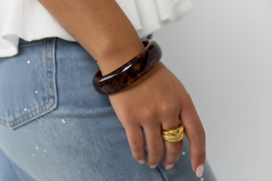Bangle met luipaard print