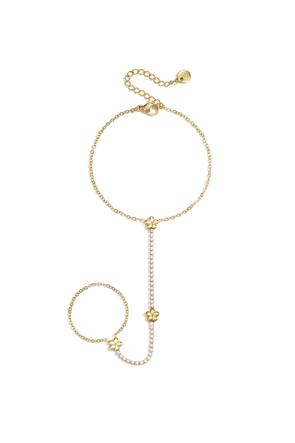 Hand chain met bloemen
