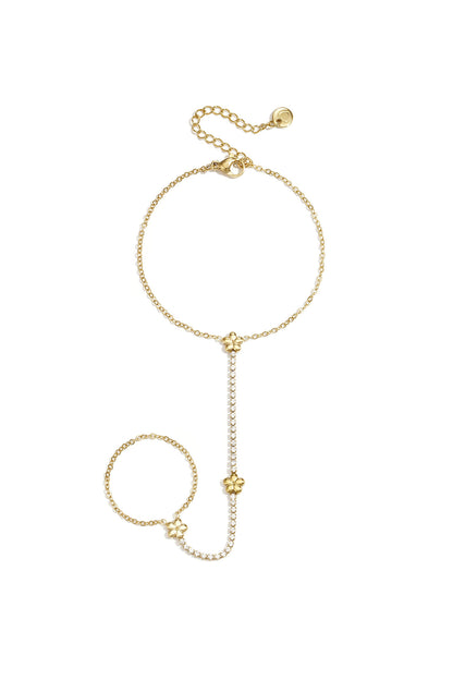 Hand chain met bloemen