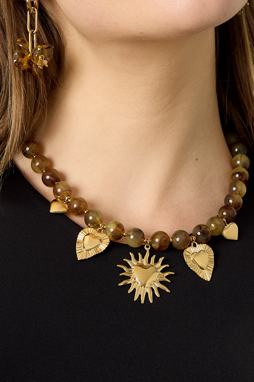 Kralenketting met zomerse bedels