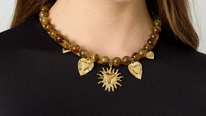 Kralenketting met zomerse bedels