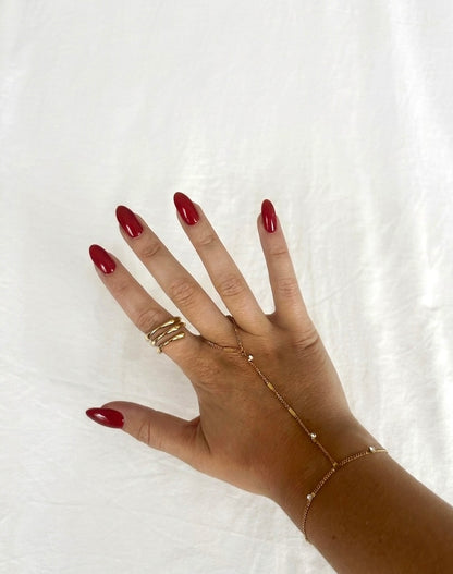 Drielaagse golvende ring
