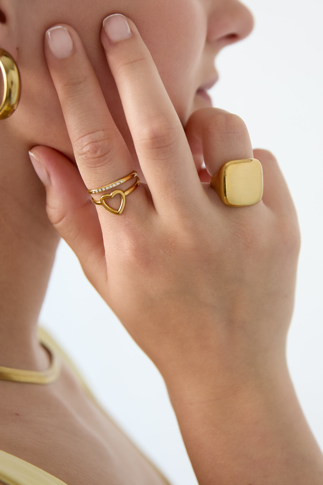 Statement ring vierkant
