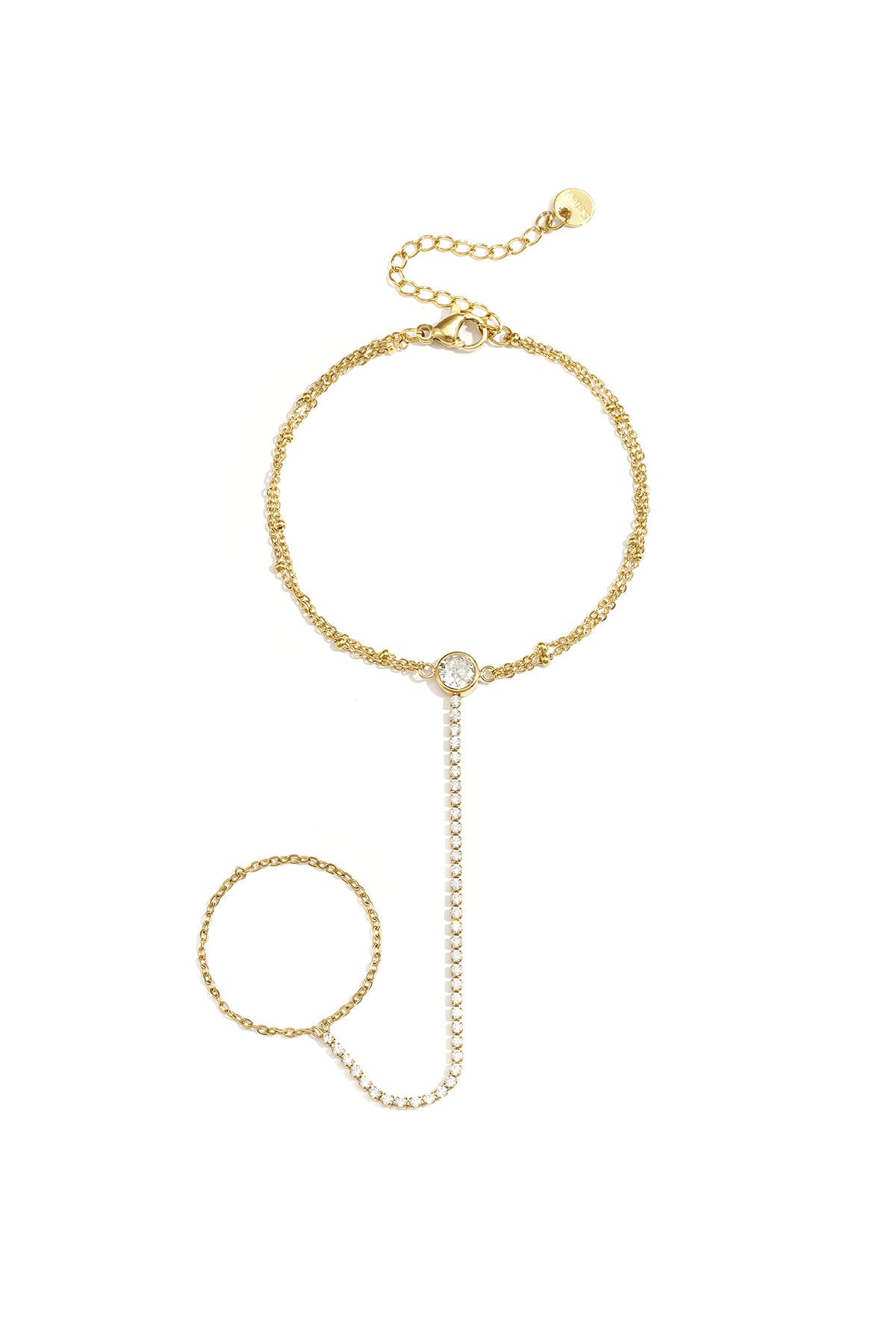 Hand chain met steentjes