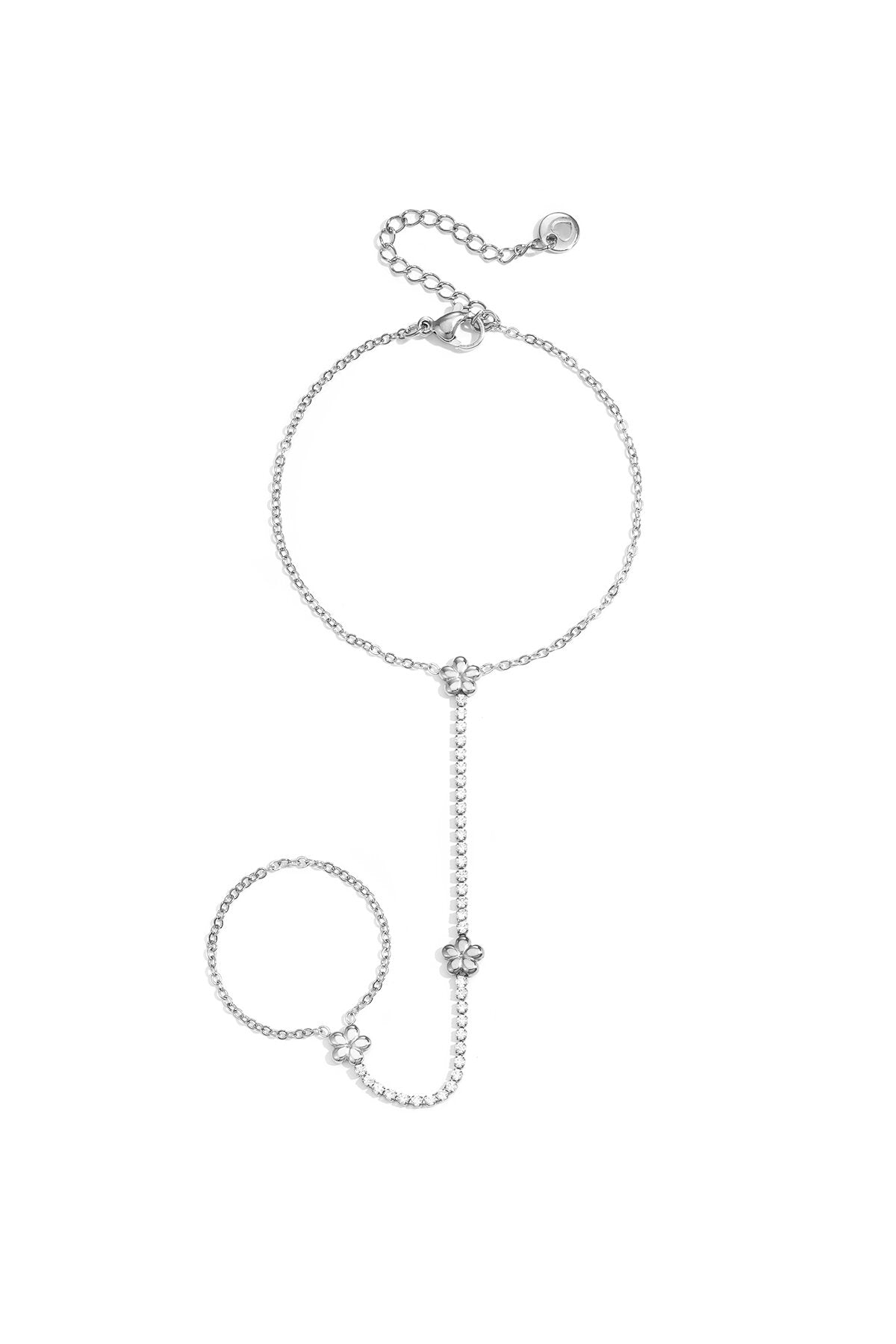 Hand chain met bloemen