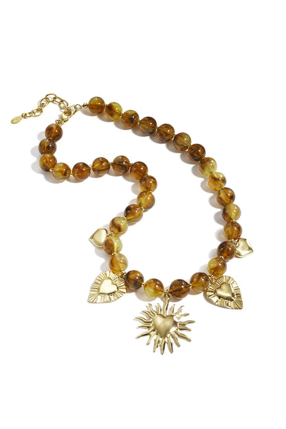 Kralenketting met zomerse bedels